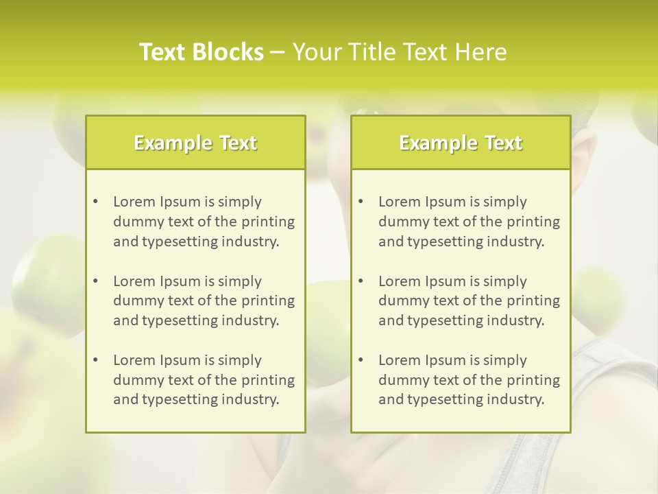 Woman Beauty Young PowerPoint Template