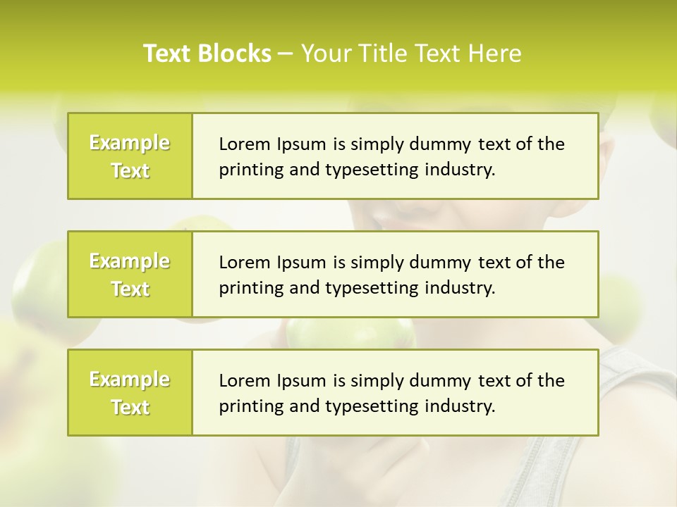 Woman Beauty Young PowerPoint Template