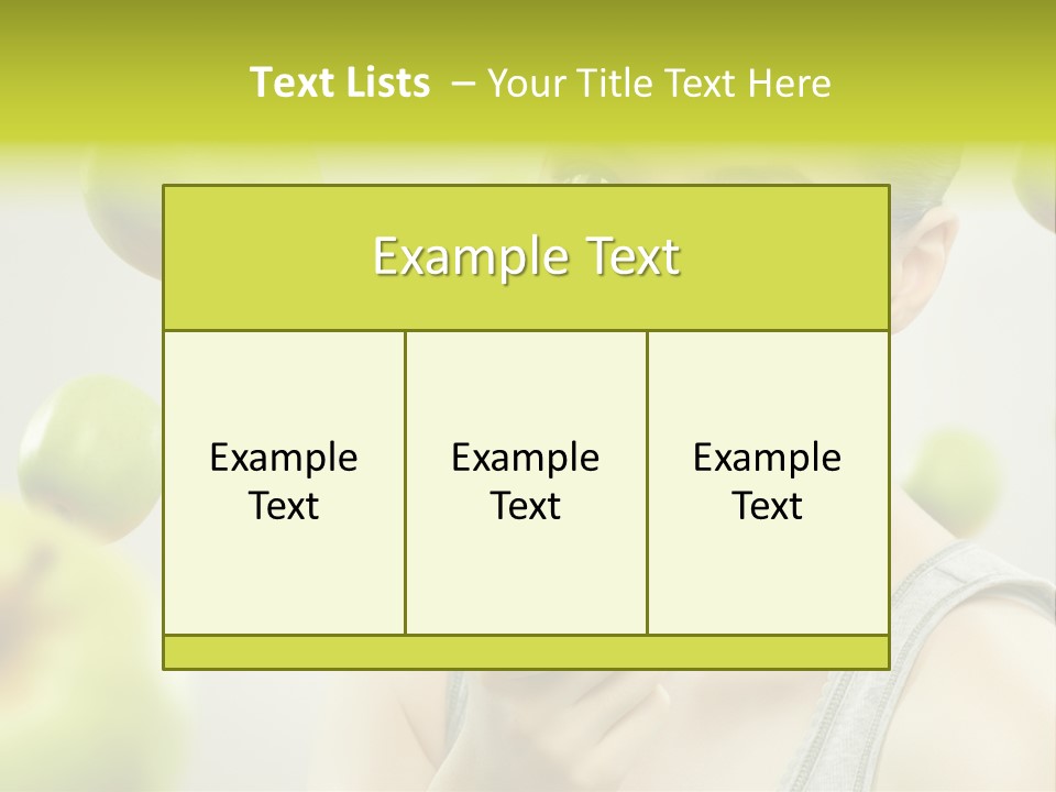 Woman Beauty Young PowerPoint Template