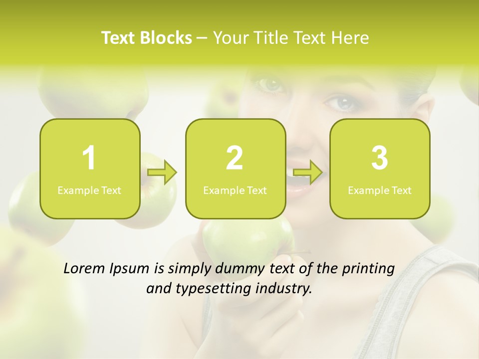 Woman Beauty Young PowerPoint Template