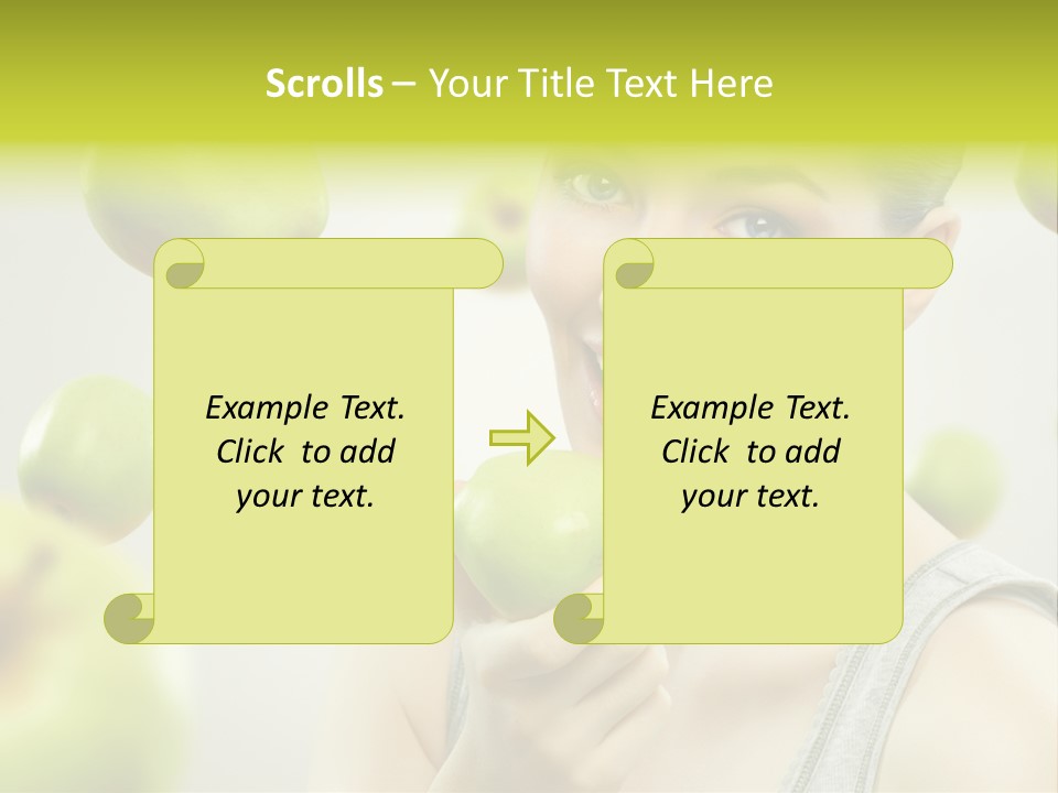 Woman Beauty Young PowerPoint Template