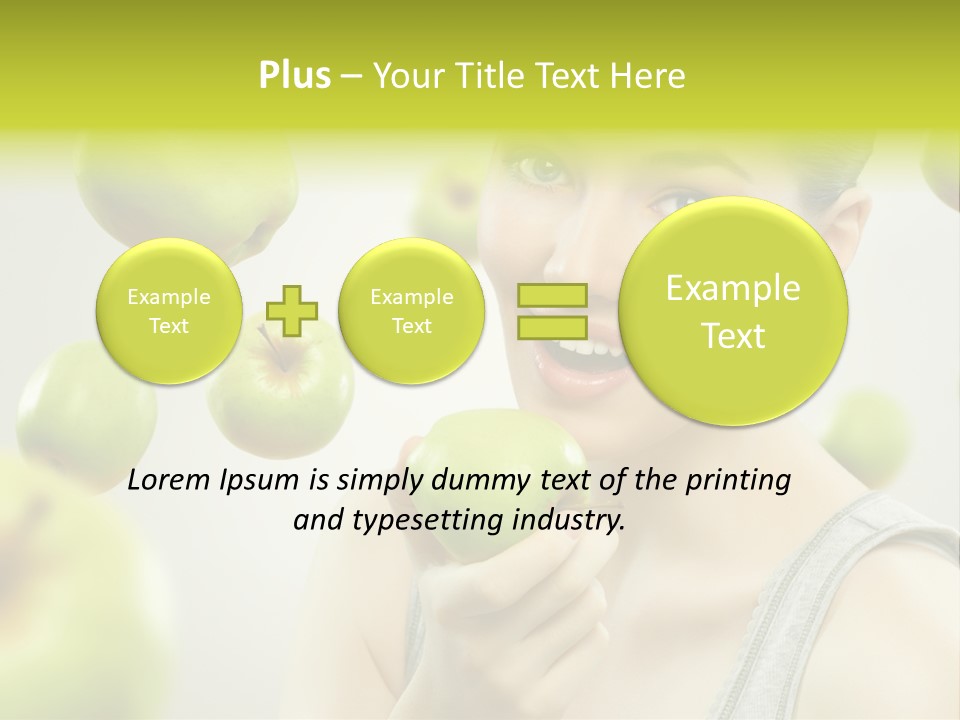 Woman Beauty Young PowerPoint Template