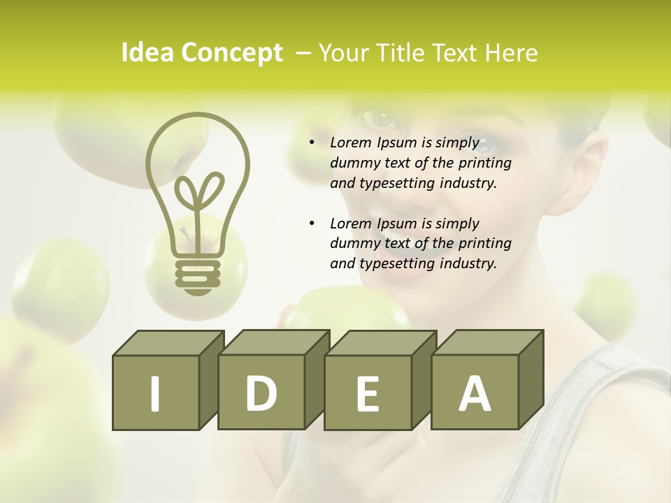 Woman Beauty Young PowerPoint Template