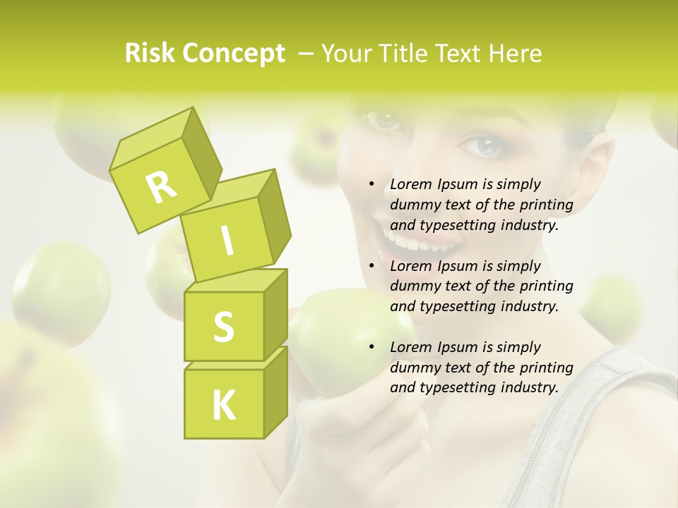 Woman Beauty Young PowerPoint Template