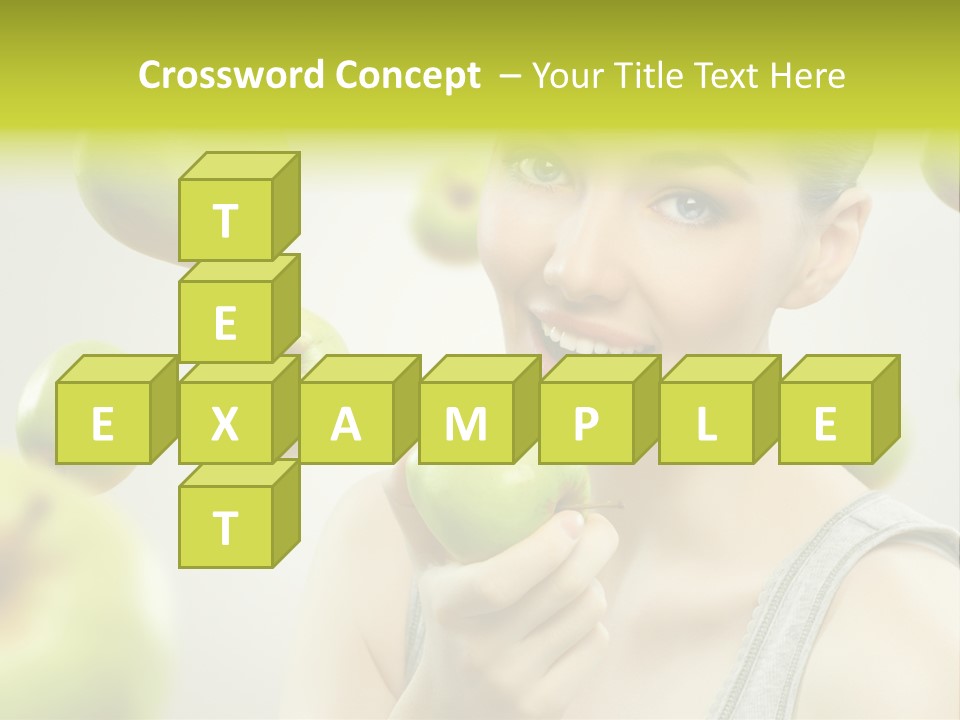 Woman Beauty Young PowerPoint Template