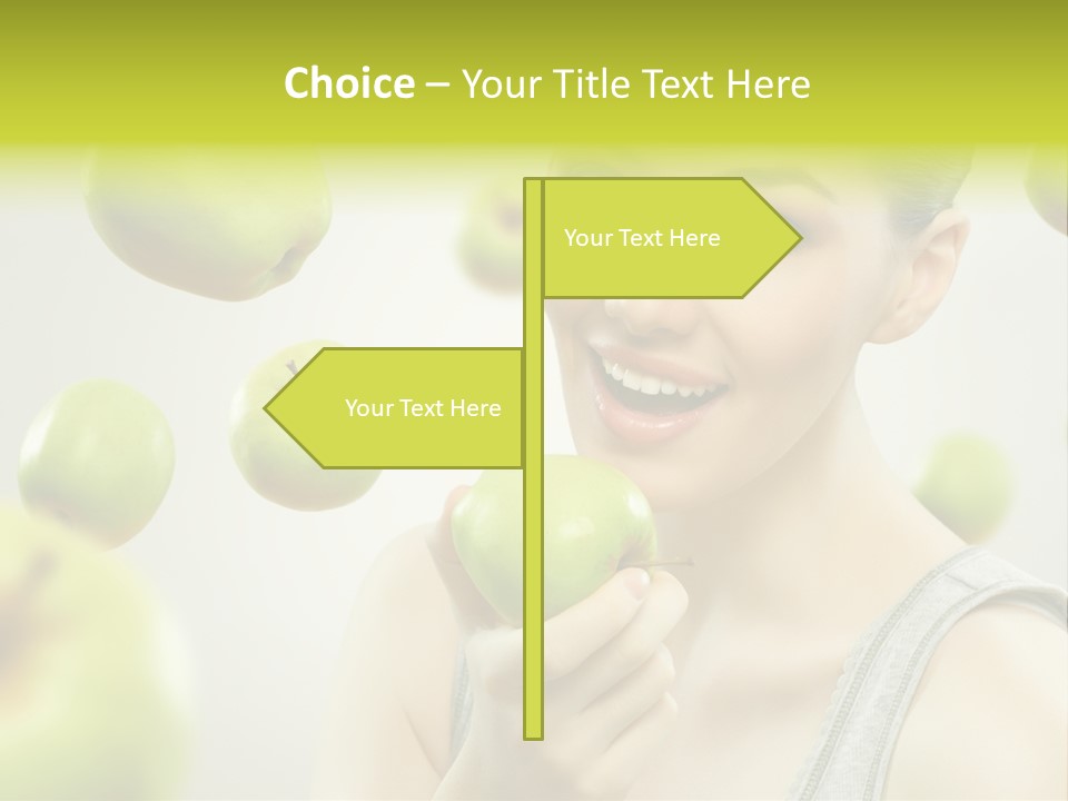 Woman Beauty Young PowerPoint Template