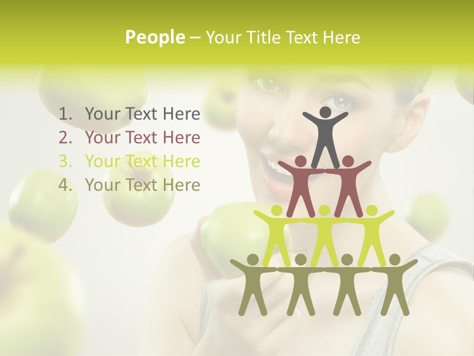 Woman Beauty Young PowerPoint Template