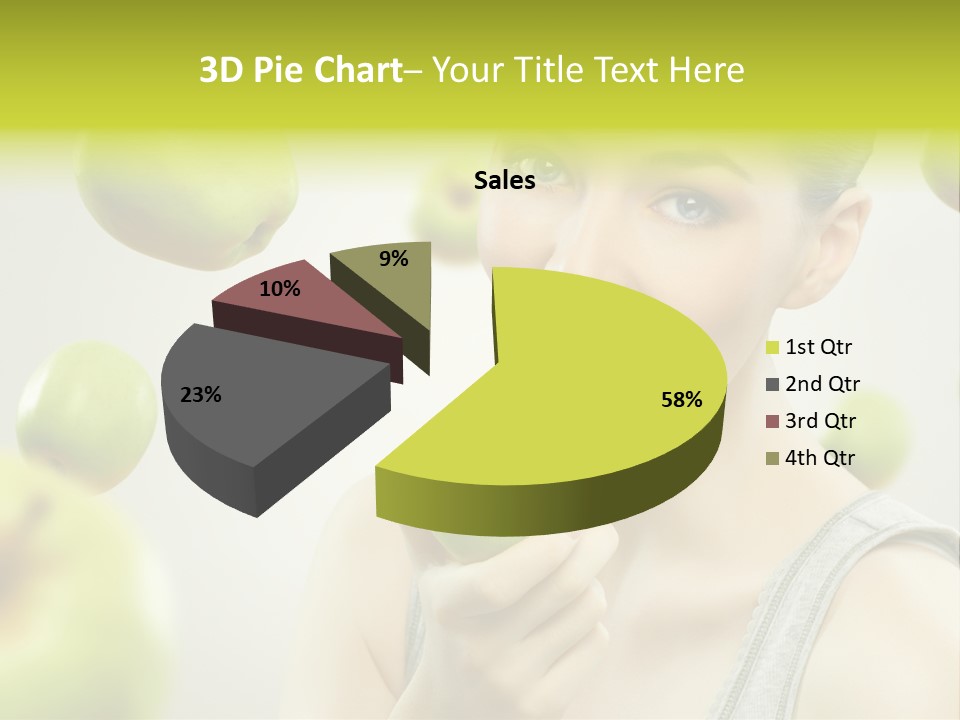 Woman Beauty Young PowerPoint Template