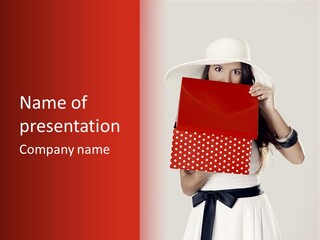 Lady Box Girl PowerPoint Template