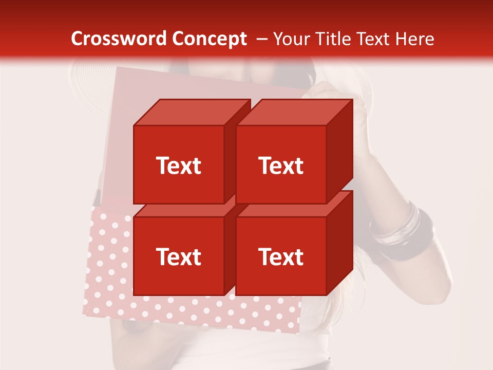 Lady Box Girl PowerPoint Template