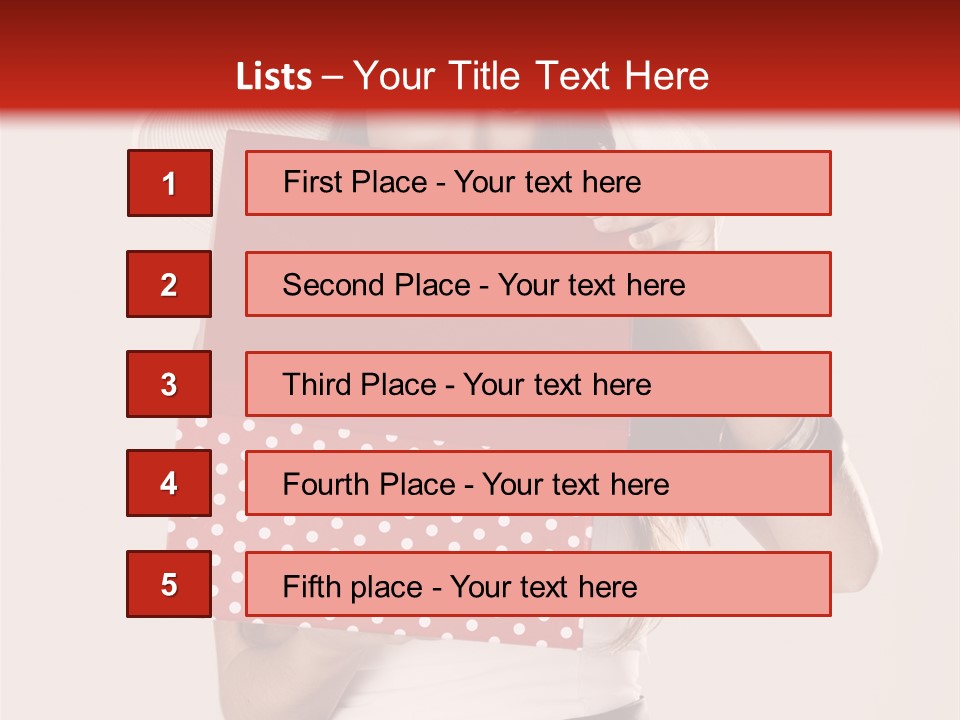 Lady Box Girl PowerPoint Template