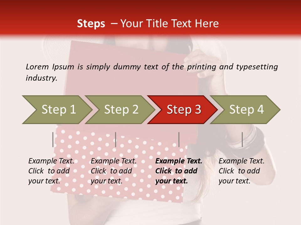 Lady Box Girl PowerPoint Template