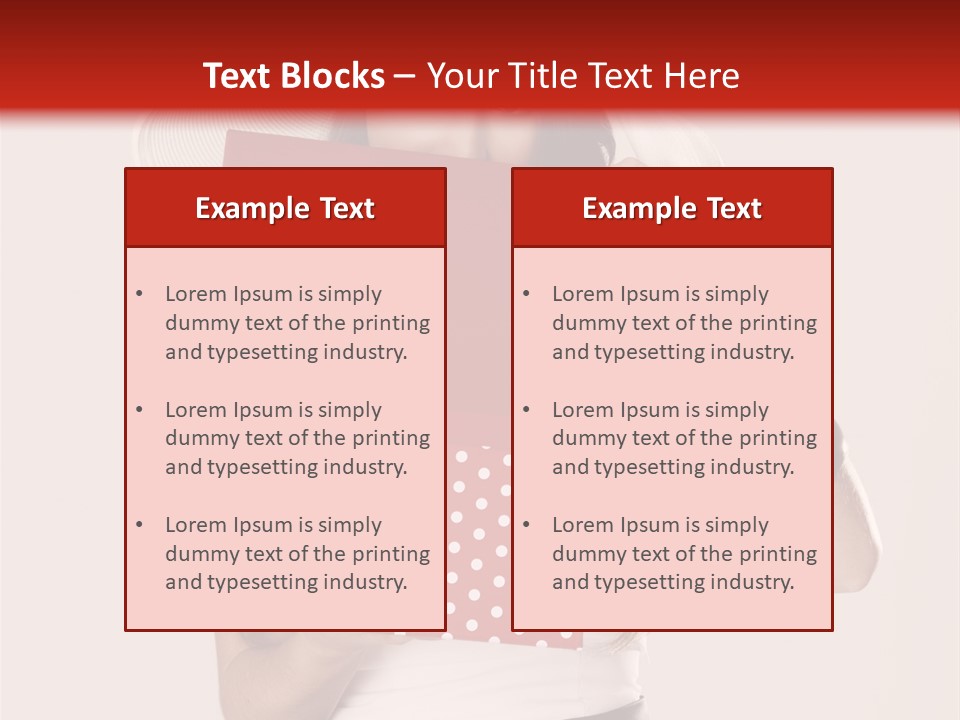 Lady Box Girl PowerPoint Template