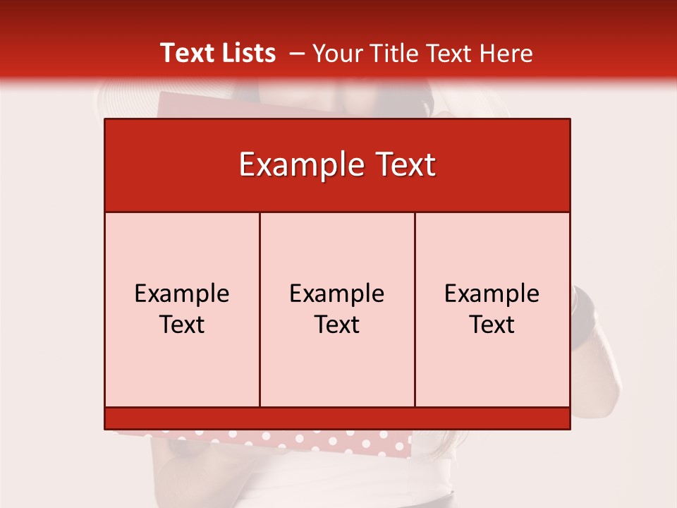 Lady Box Girl PowerPoint Template