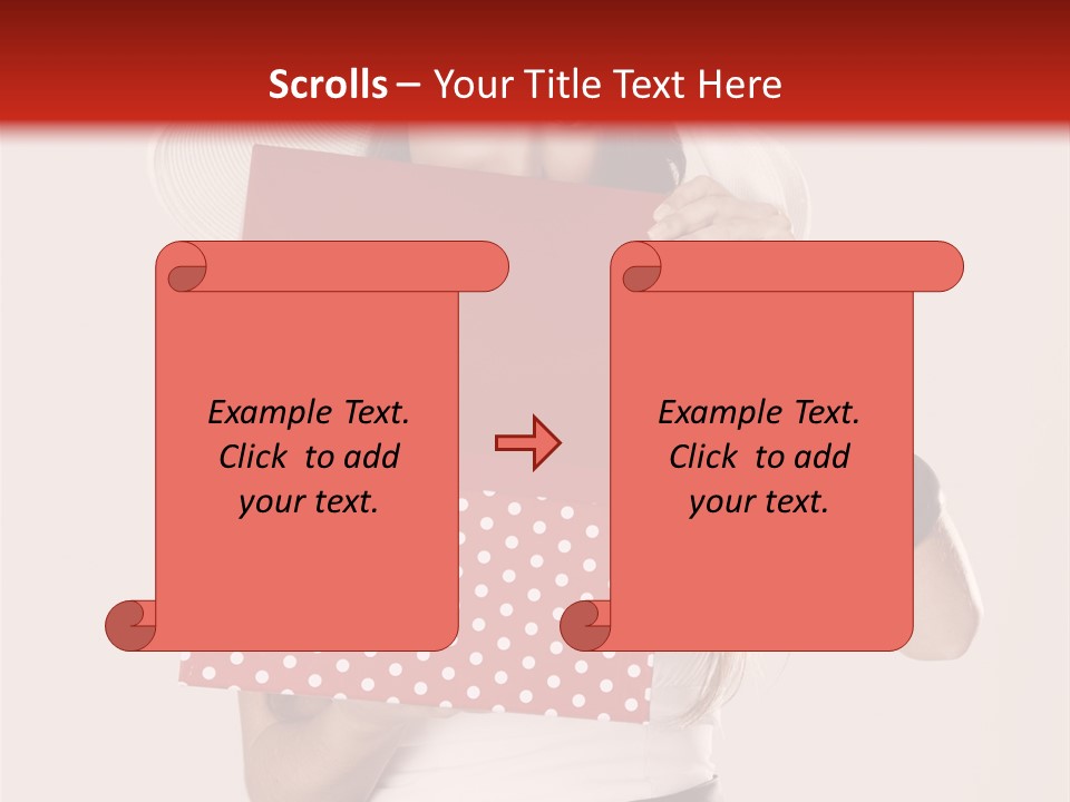 Lady Box Girl PowerPoint Template