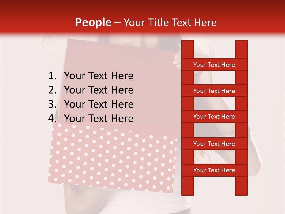 Lady Box Girl PowerPoint Template