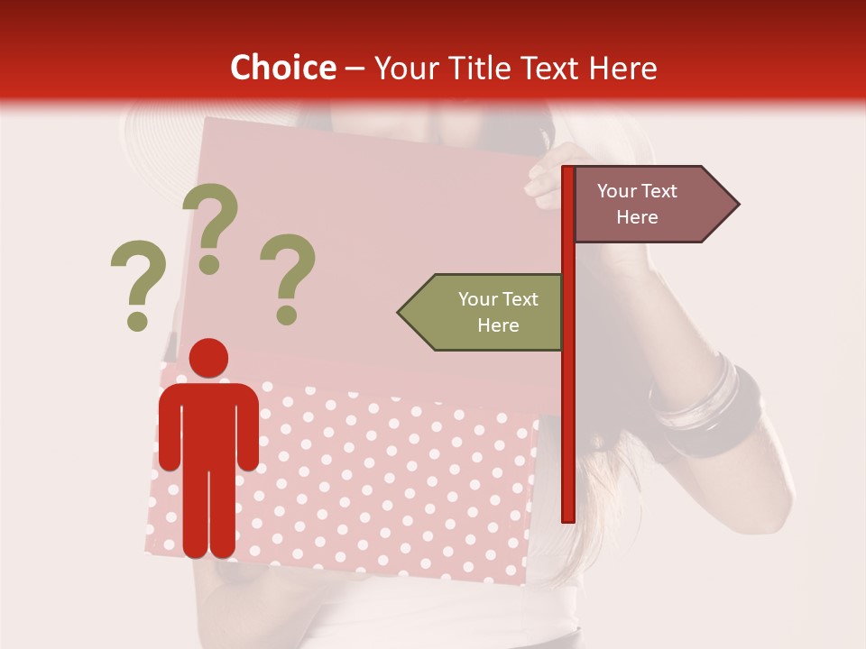 Lady Box Girl PowerPoint Template