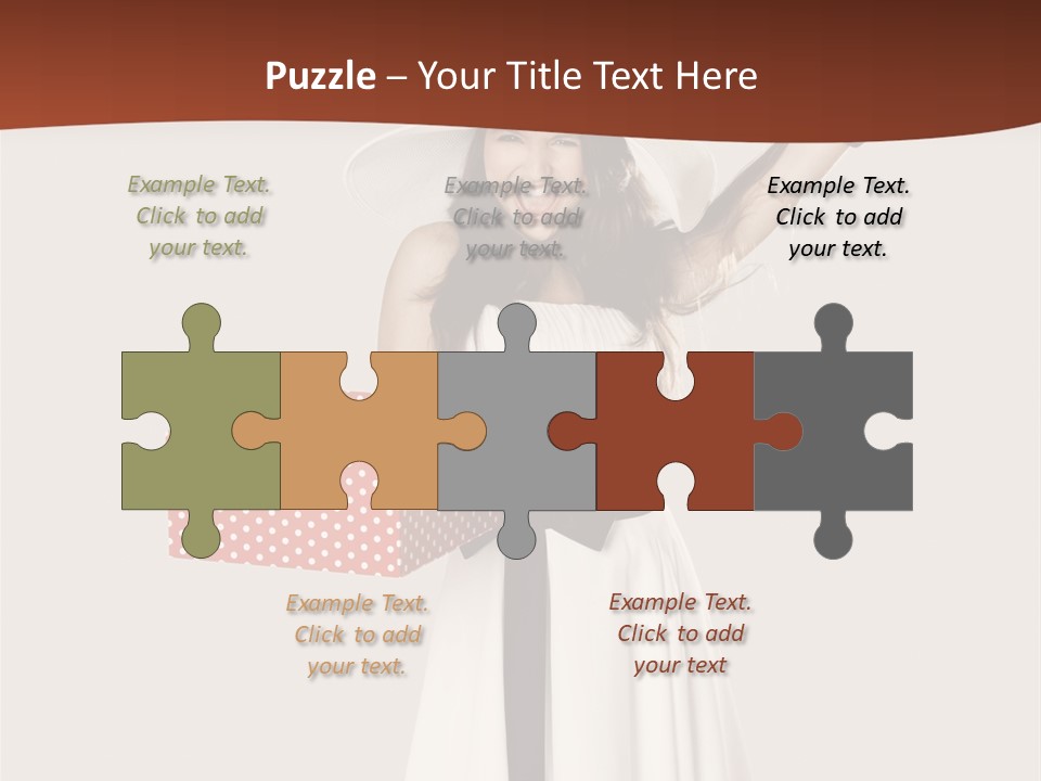 People Happiness Fashion PowerPoint Template