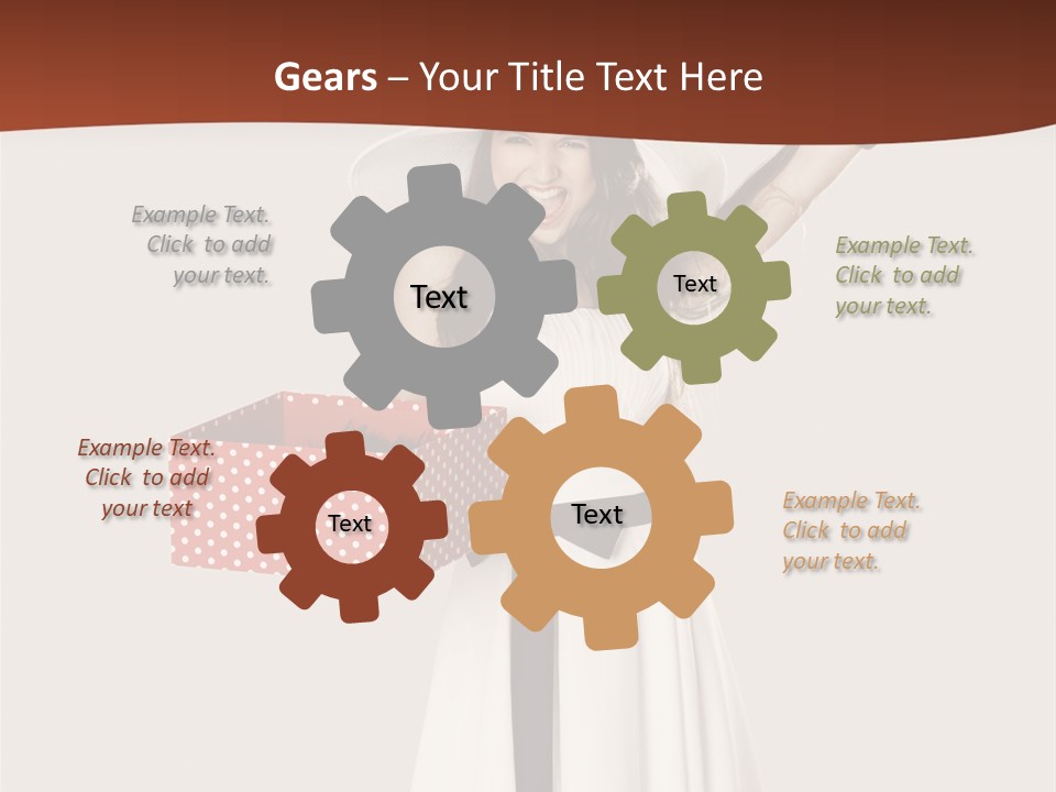 People Happiness Fashion PowerPoint Template