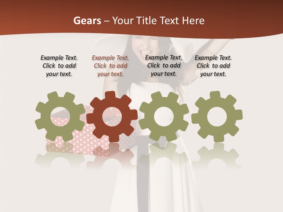 People Happiness Fashion PowerPoint Template