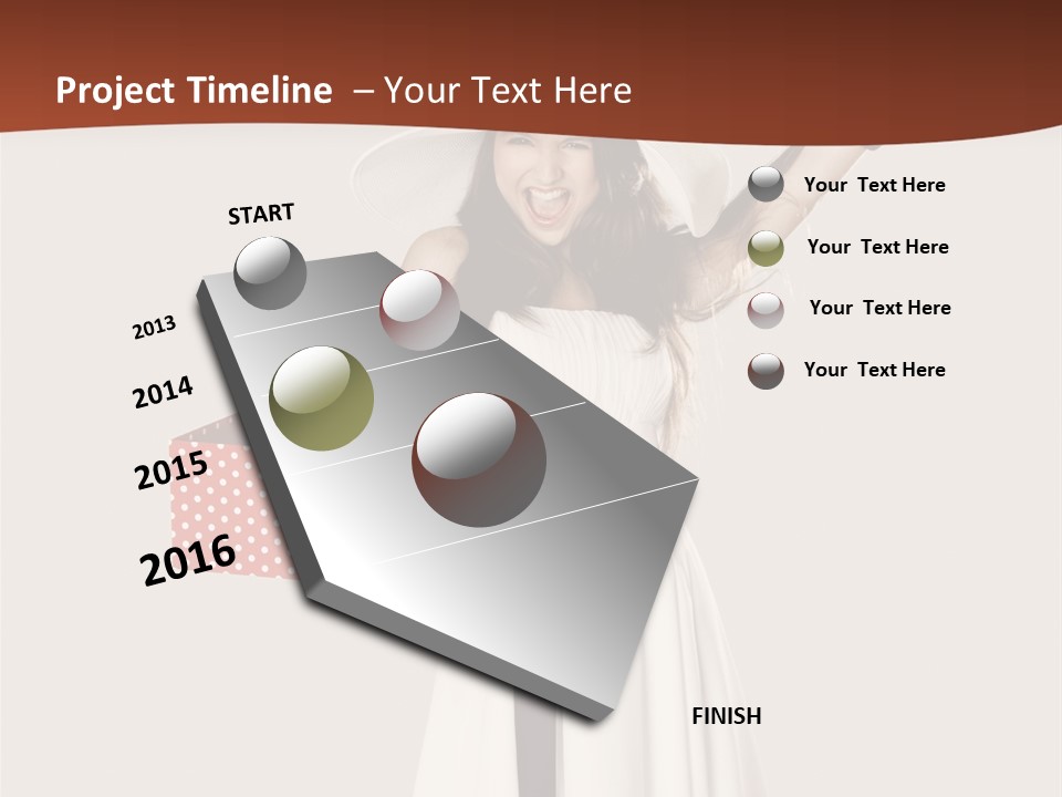 People Happiness Fashion PowerPoint Template