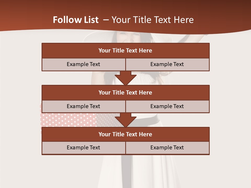 People Happiness Fashion PowerPoint Template