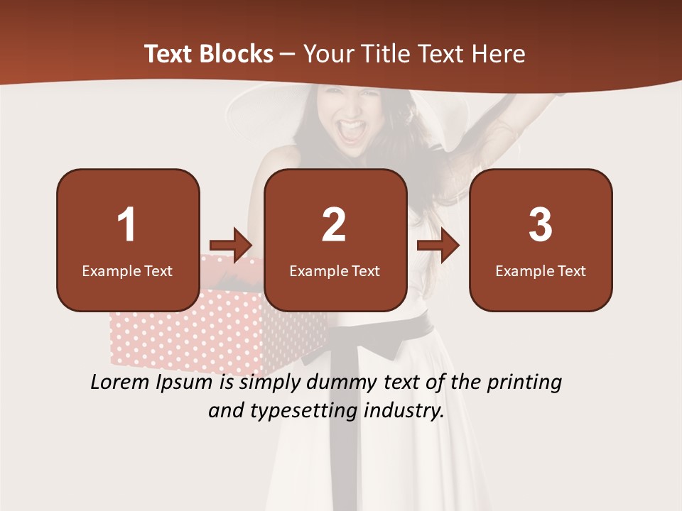 People Happiness Fashion PowerPoint Template