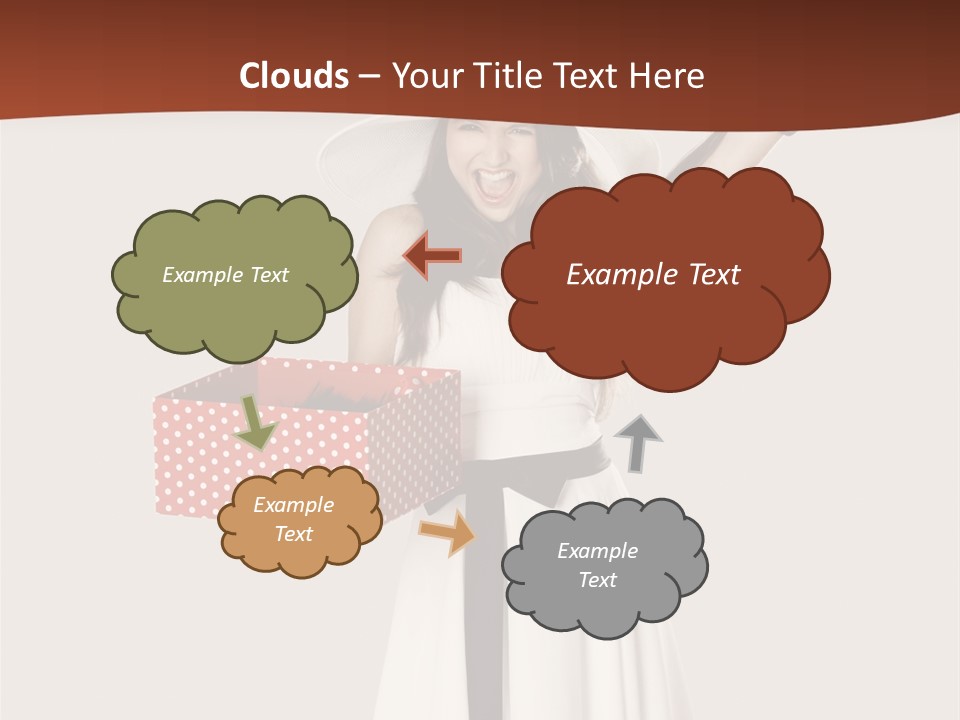 People Happiness Fashion PowerPoint Template