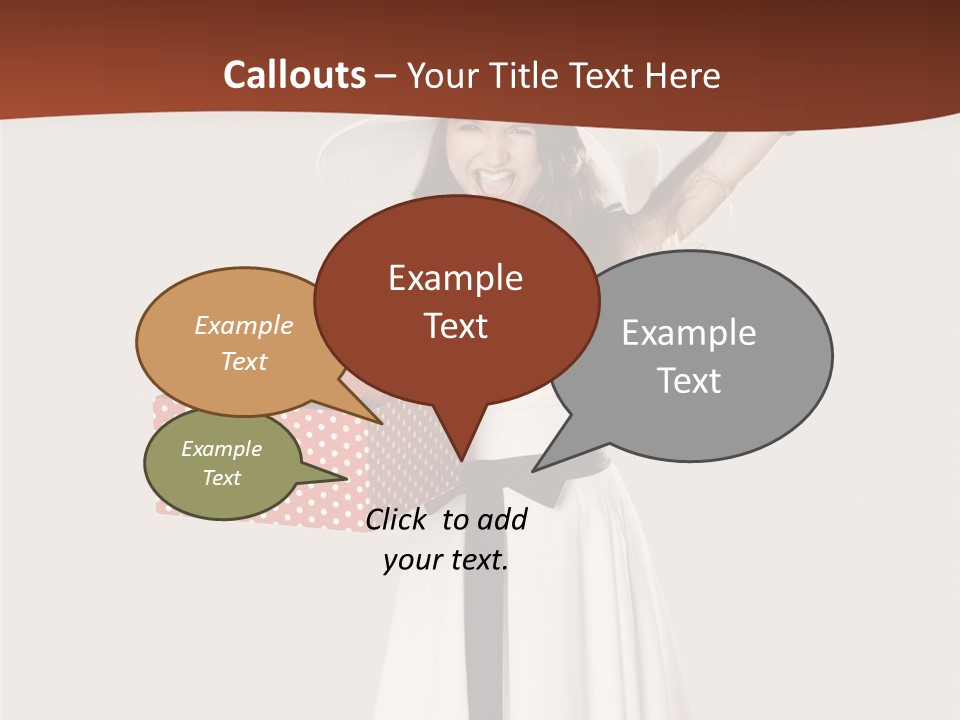 People Happiness Fashion PowerPoint Template