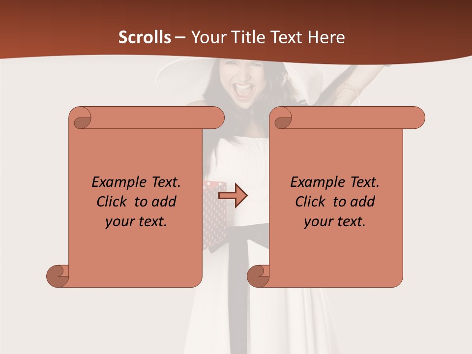 People Happiness Fashion PowerPoint Template