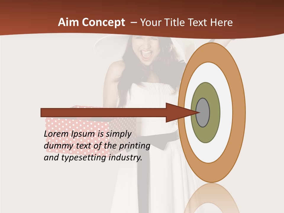 People Happiness Fashion PowerPoint Template