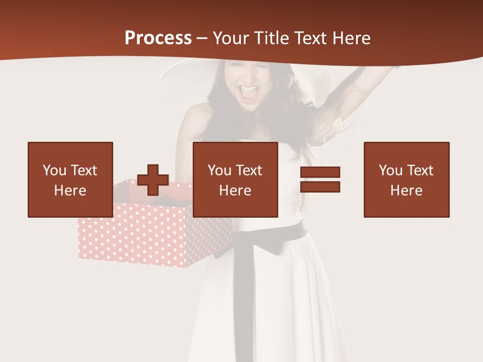 People Happiness Fashion PowerPoint Template