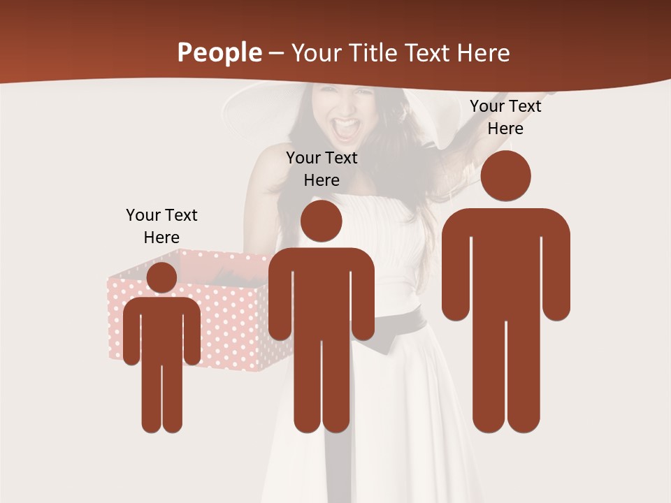 People Happiness Fashion PowerPoint Template