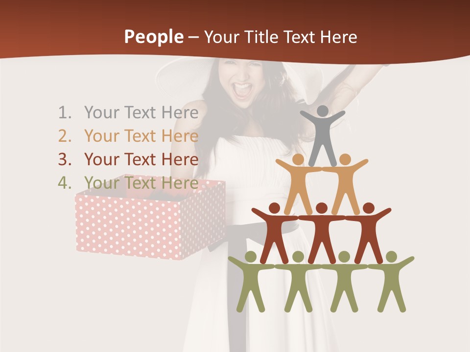People Happiness Fashion PowerPoint Template