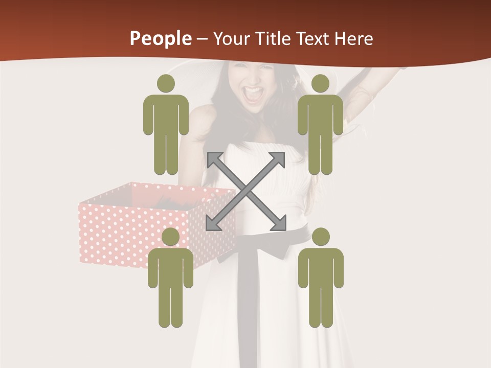 People Happiness Fashion PowerPoint Template