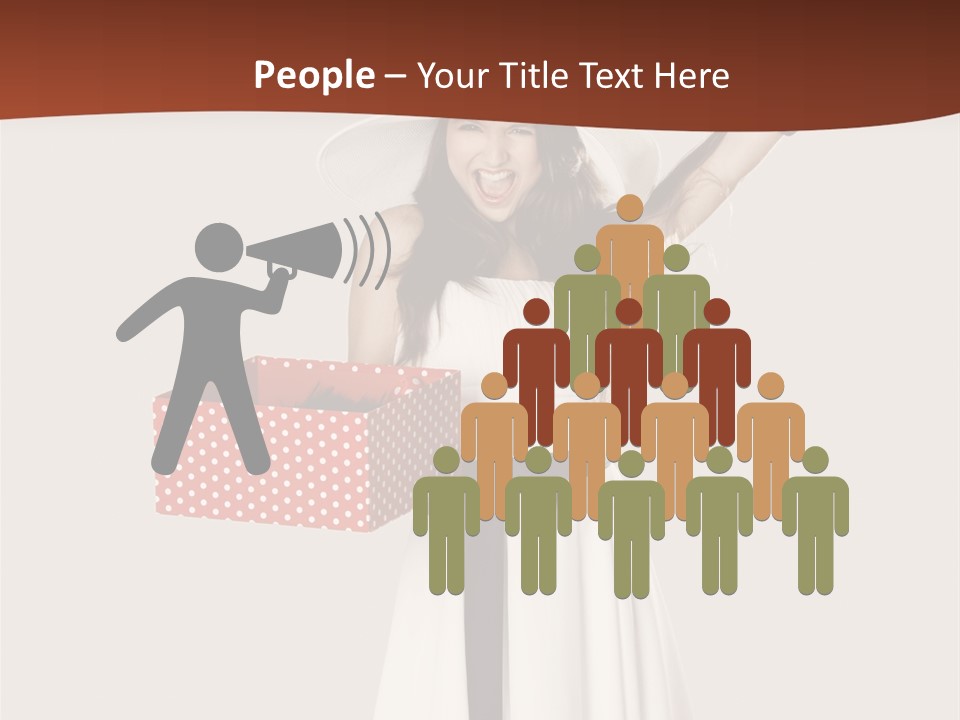 People Happiness Fashion PowerPoint Template