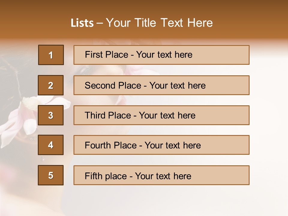 Hair Skin Portrait PowerPoint Template