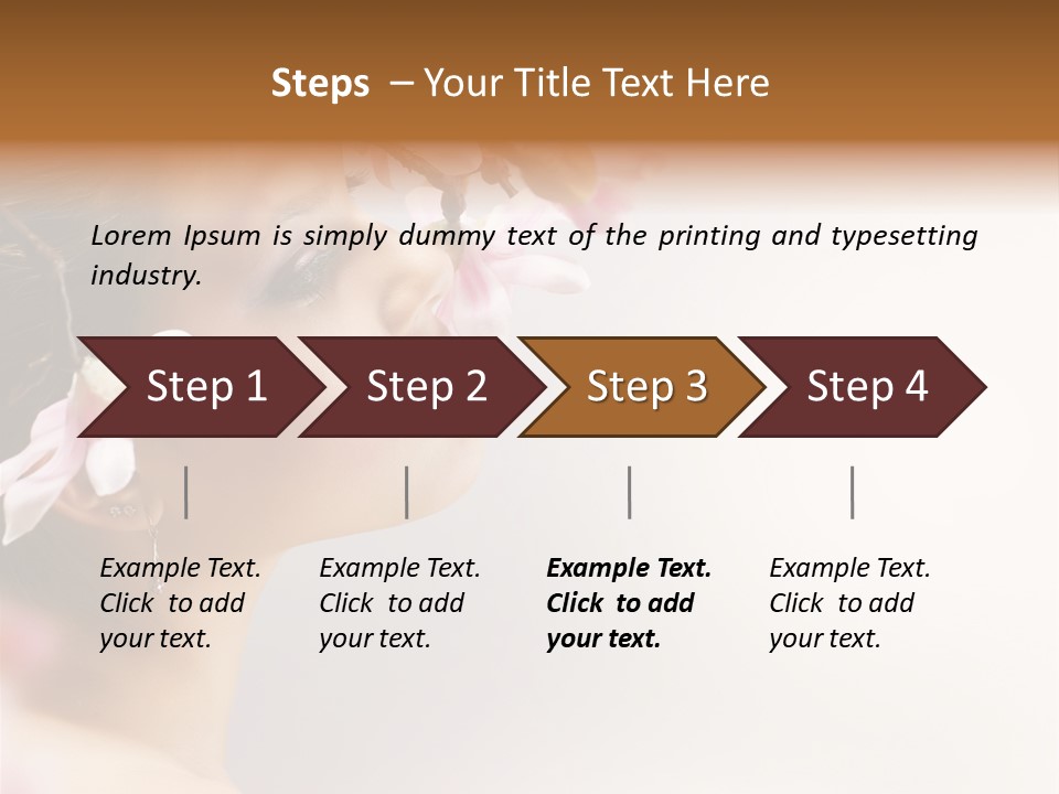 Hair Skin Portrait PowerPoint Template