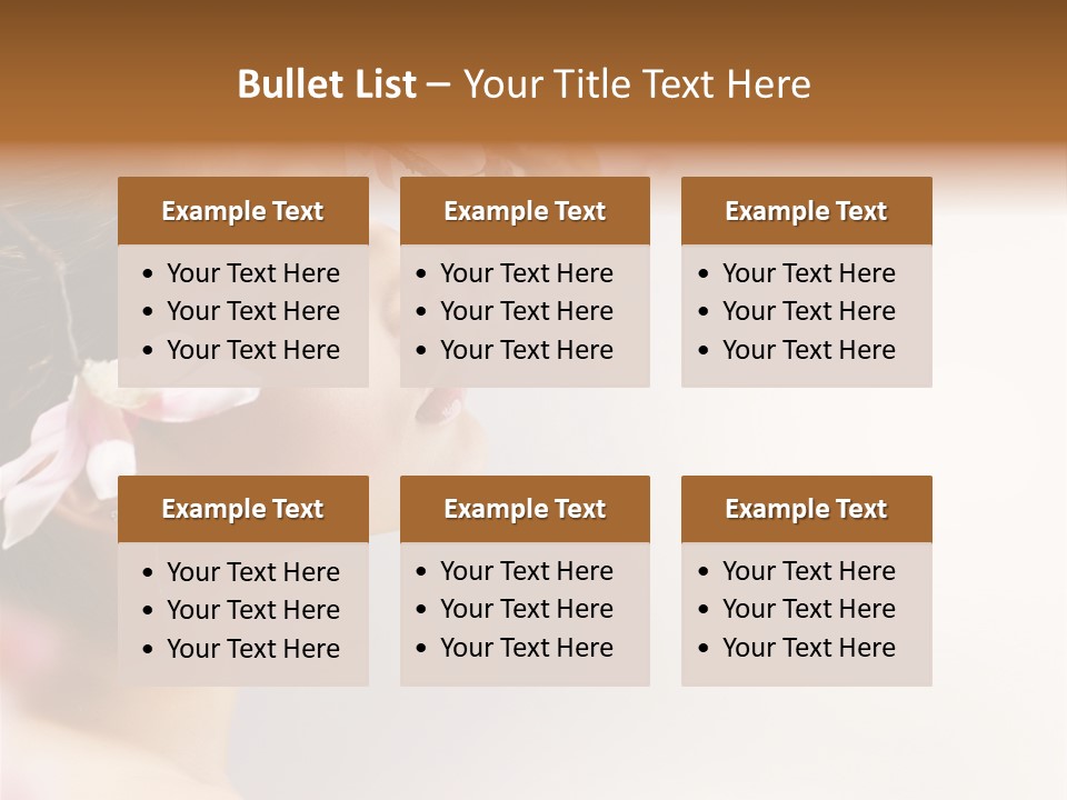 Hair Skin Portrait PowerPoint Template