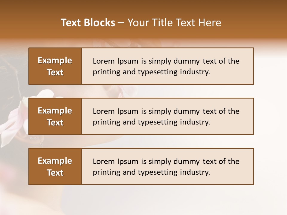 Hair Skin Portrait PowerPoint Template