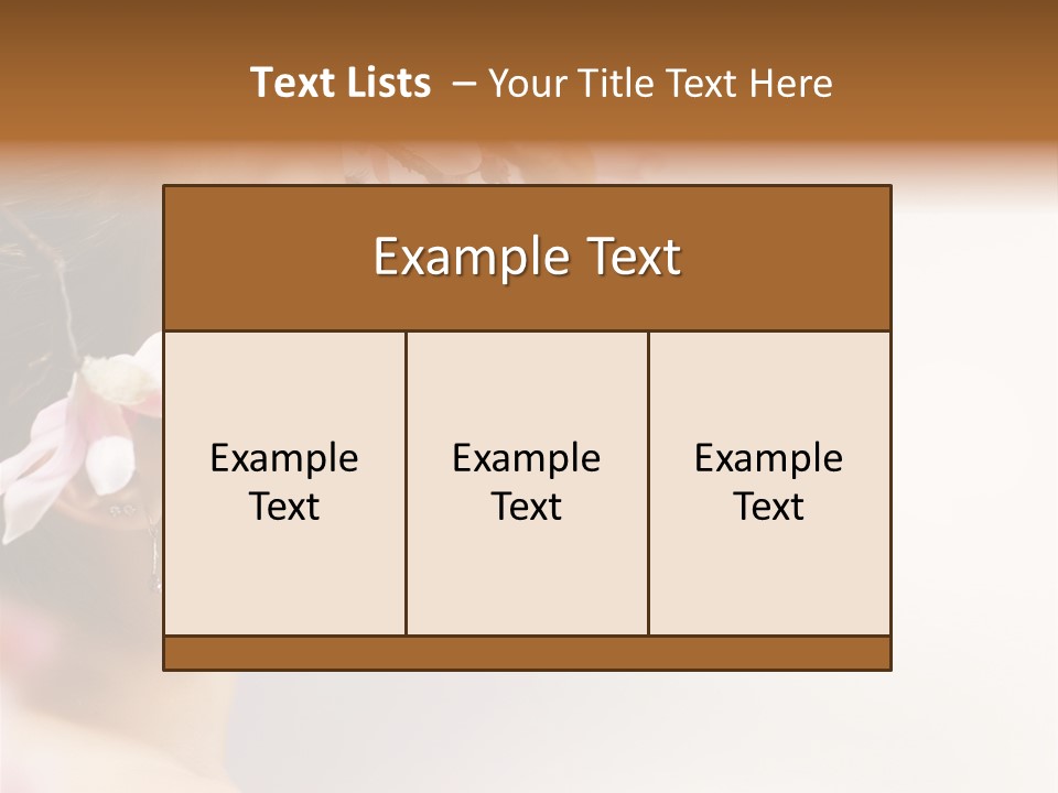 Hair Skin Portrait PowerPoint Template