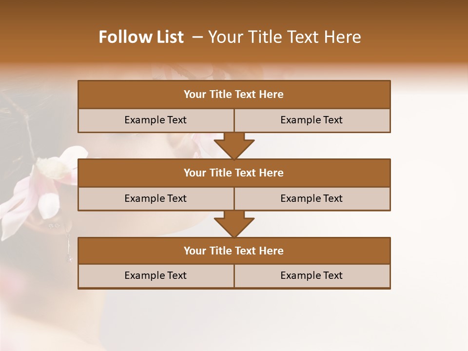 Hair Skin Portrait PowerPoint Template