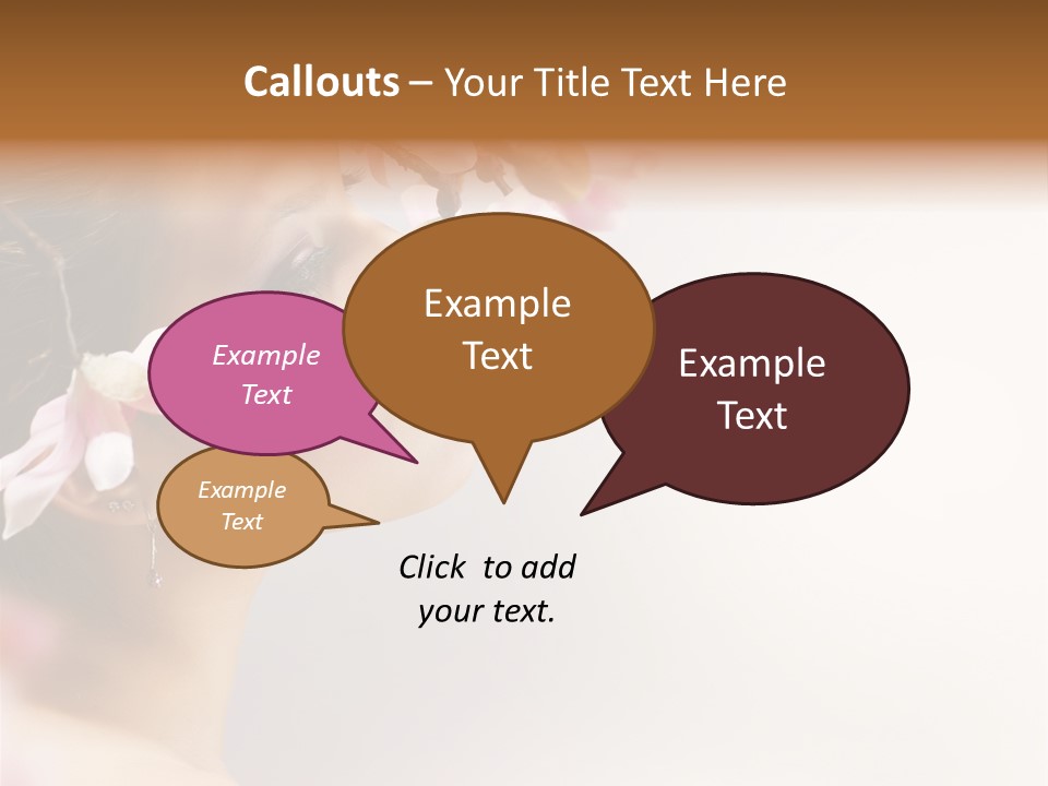 Hair Skin Portrait PowerPoint Template