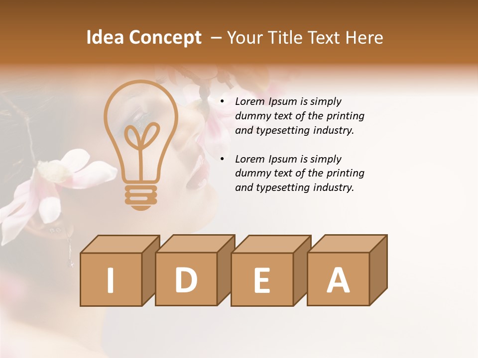 Hair Skin Portrait PowerPoint Template