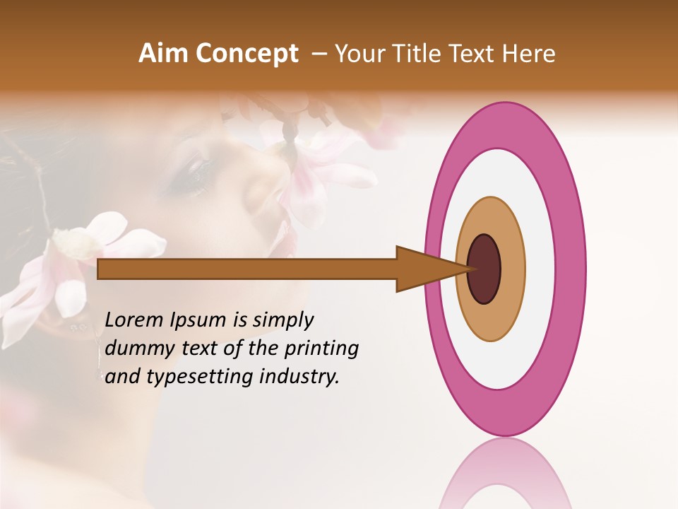 Hair Skin Portrait PowerPoint Template