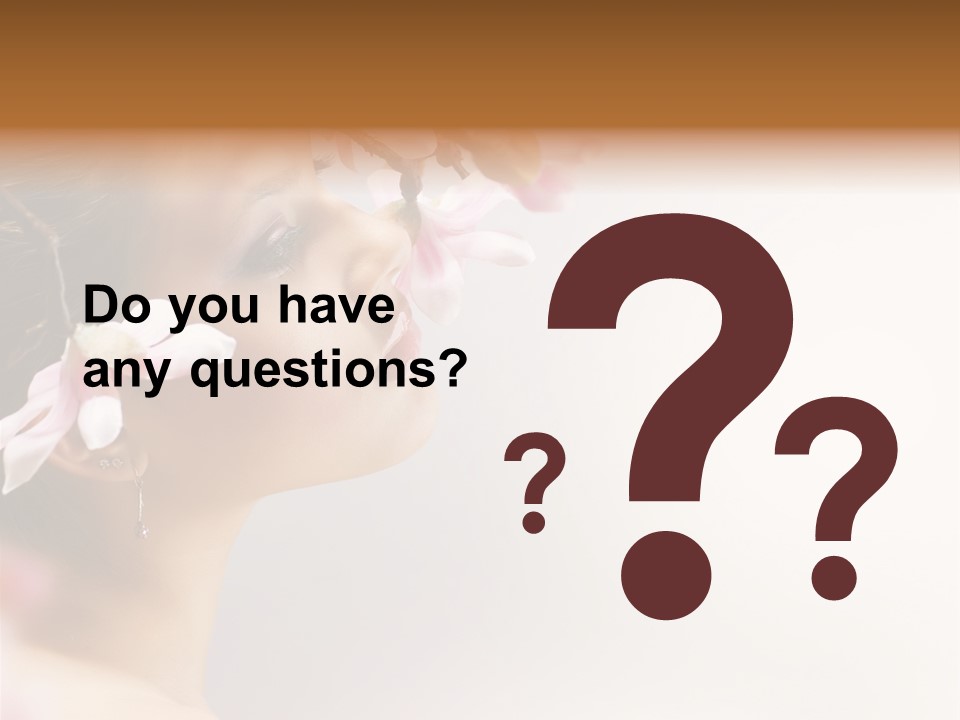 Hair Skin Portrait PowerPoint Template