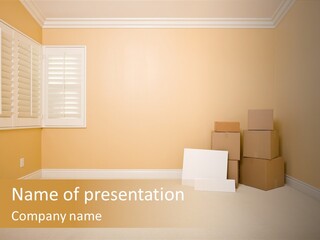 New Home Copy Space PowerPoint Template