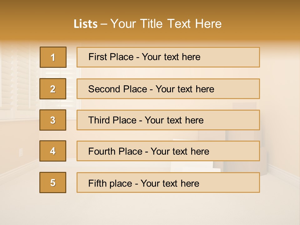 New Home Copy Space PowerPoint Template