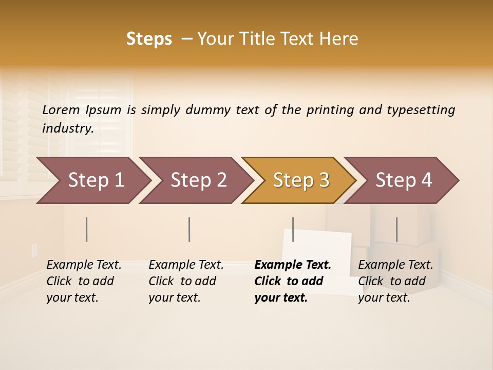 New Home Copy Space PowerPoint Template