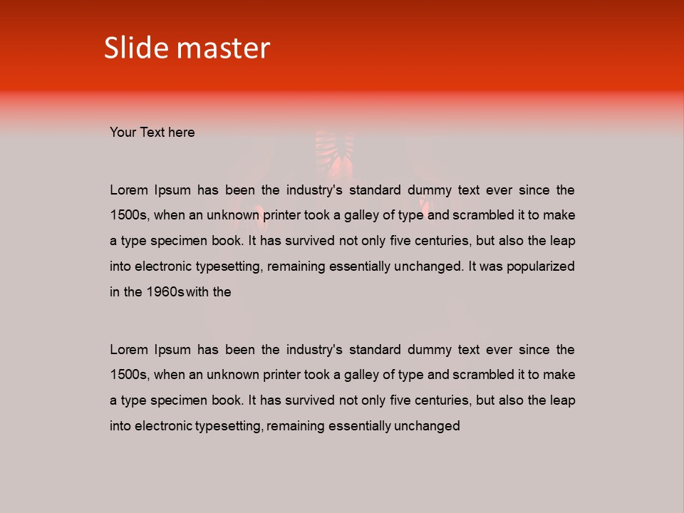 Wraith Negative Render PowerPoint Template